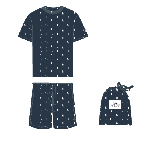 Christmas Pyjama Set – Boys Shorts & Tee