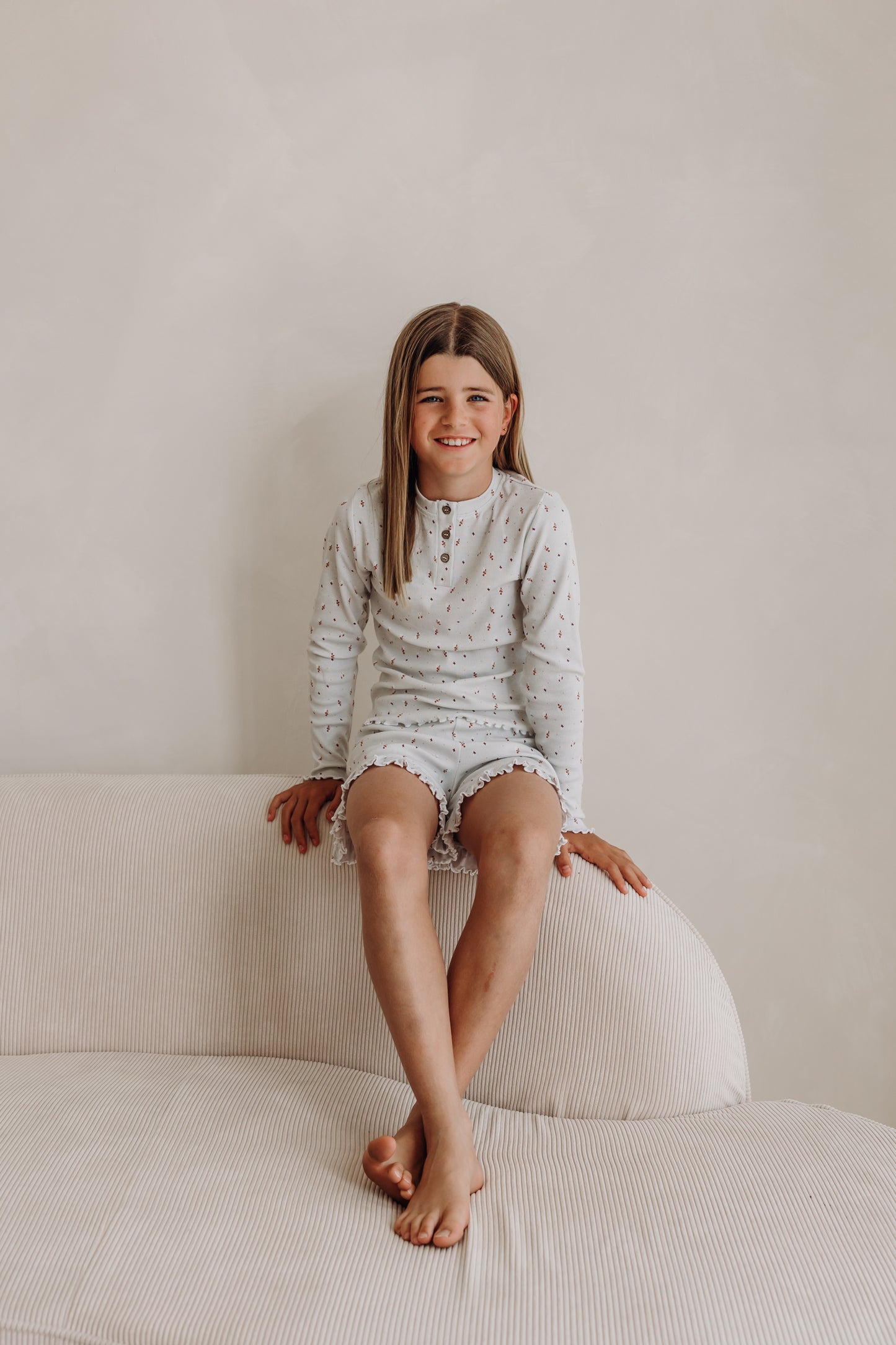 Girls Grey Long Sleeve Top