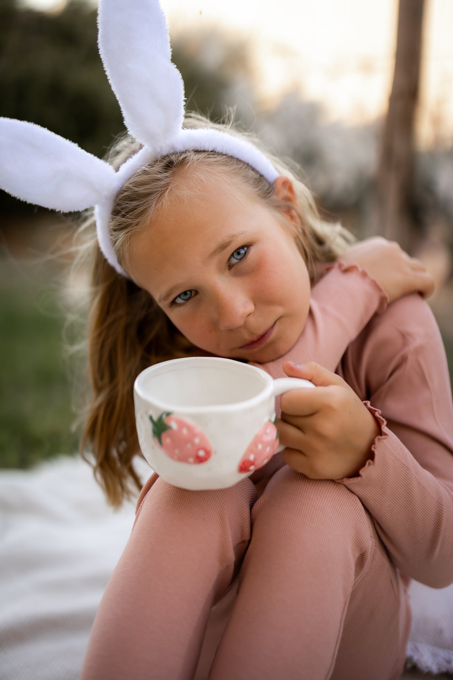 Girls Pink Pants & Long Tee Set