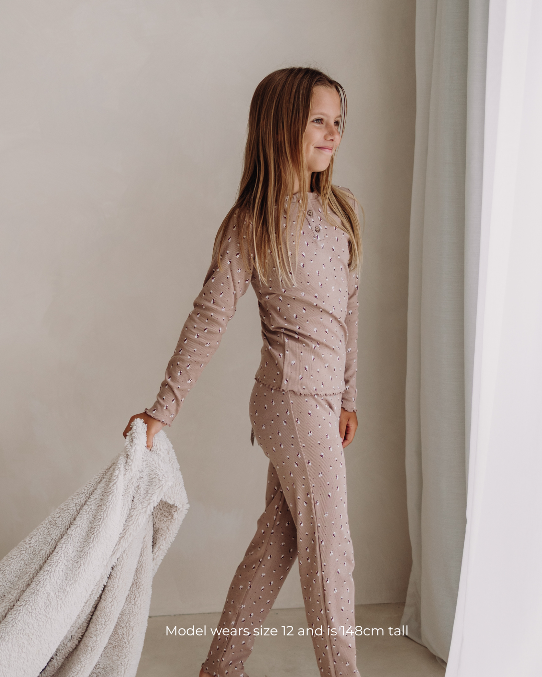 Girls Teddy Long Pants & Tee Set