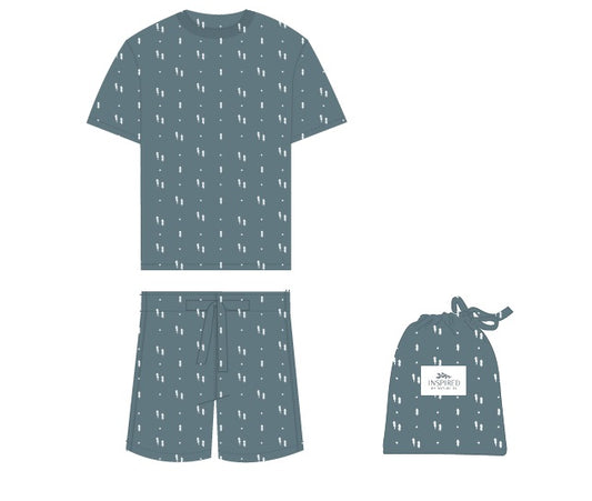 Christmas Pyjama Set – Boys Shorts & Tee
