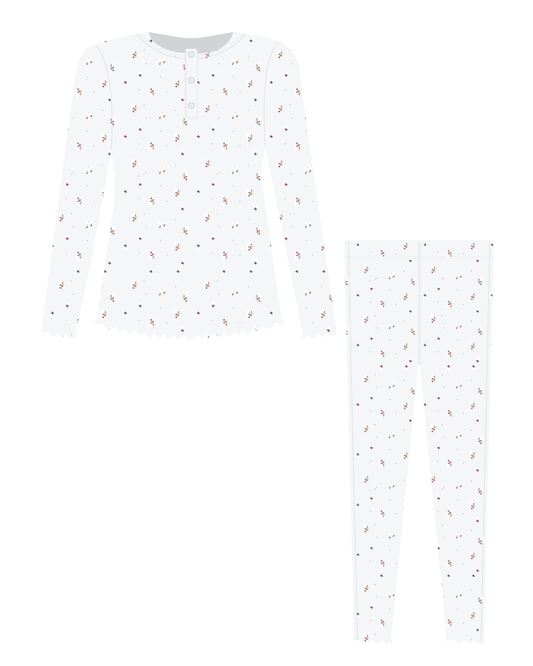 Girls Grey Pants & Long Tee Set