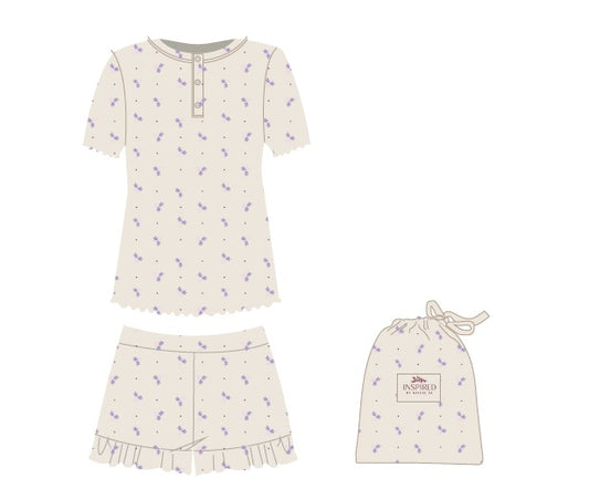 Christmas Pyjama Set – Girls Shorts & Tee