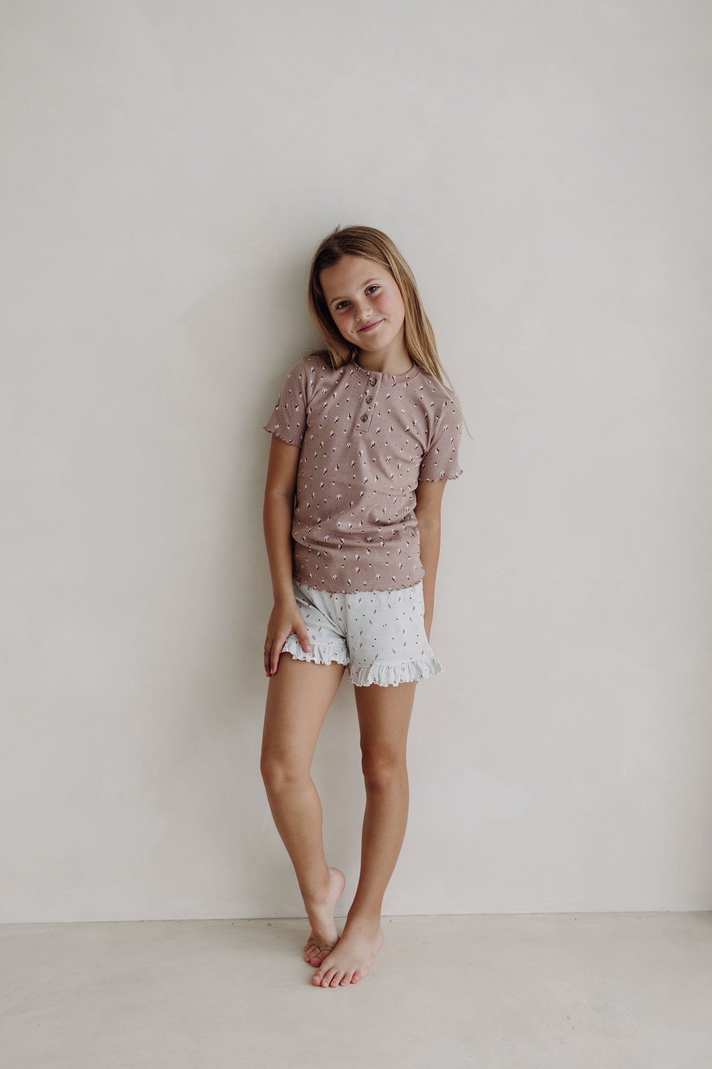 Girls Grey Sleep Short