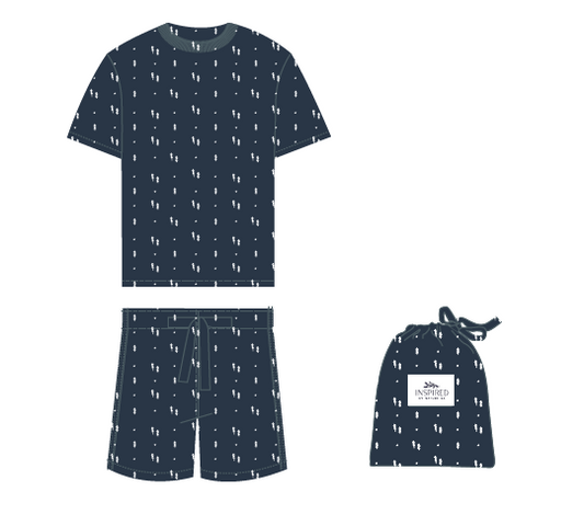 Boys organic Christmas pyjama set for teens