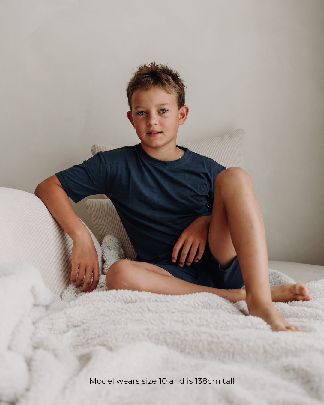 Boys short sleeve organic pyjama set