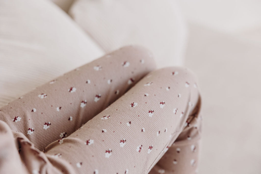 Girls organic cotton pyjama set in teddy print
