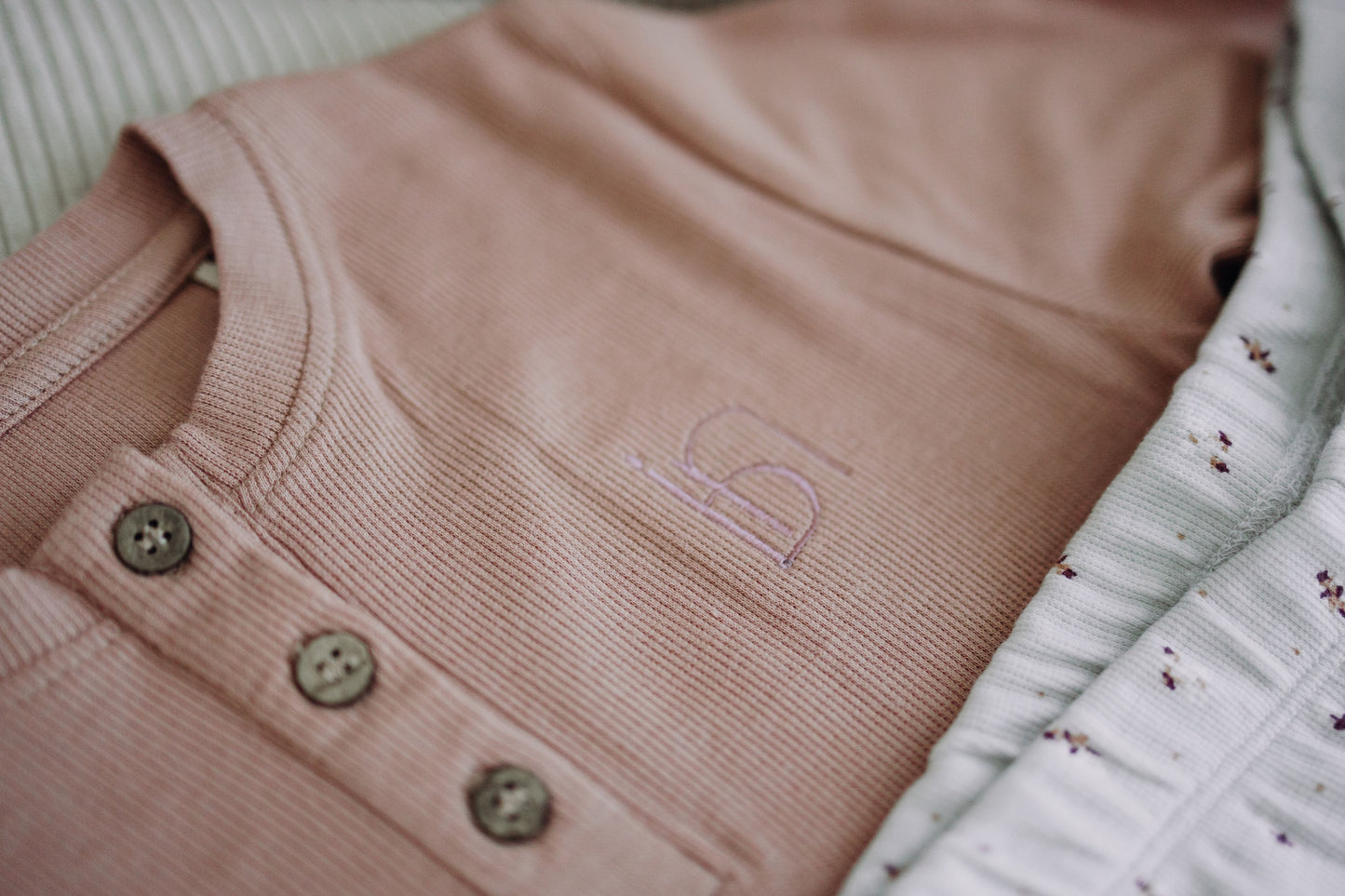Girls pink organic cotton pyjama set